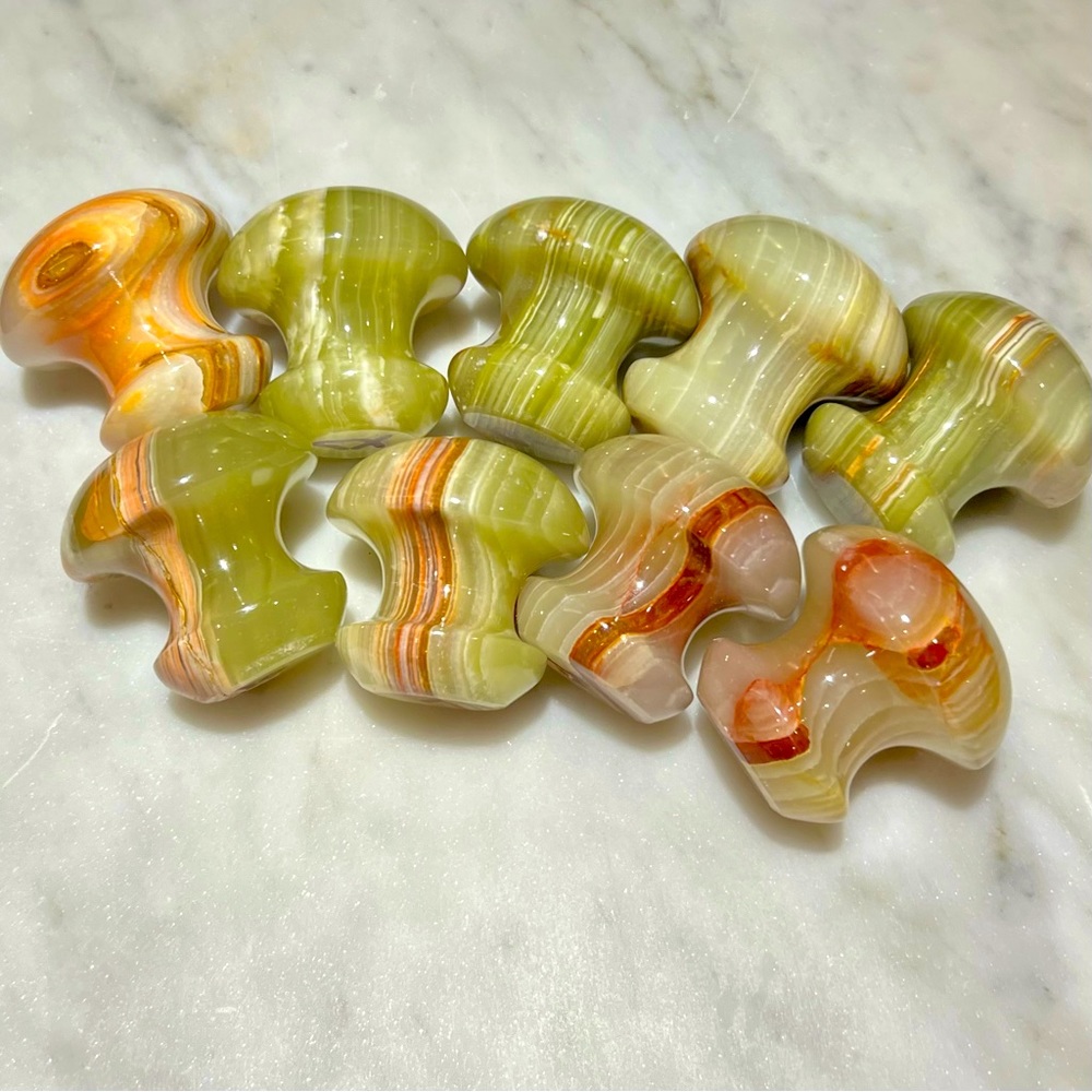 Green Banded Onyx Face Massager
